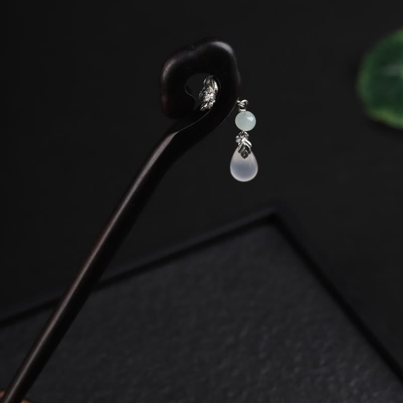 Buddha Stones Ebenholz Glücksbringer Wolke Mut Haarnadel