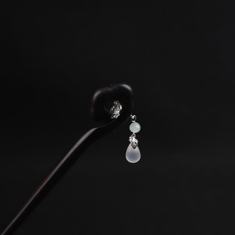 Buddha Stones Ebenholz Glücksbringer Wolke Mut Haarnadel