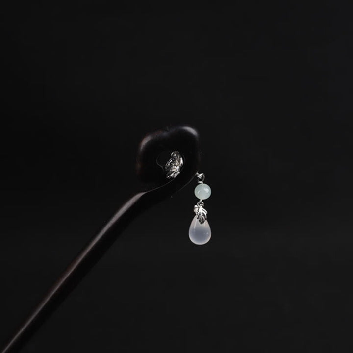 Buddha Stones Ebenholz Glücksbringer Wolke Mut Haarnadel