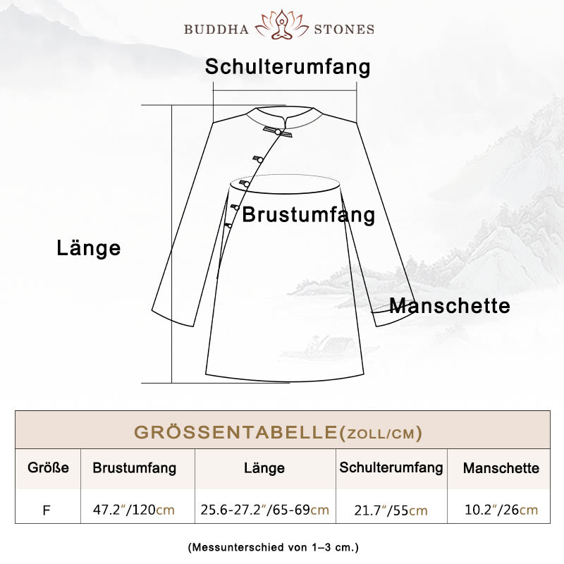 Buddha Stones Ramie Leinen Bluse Damen Shirt Top Chinesische Hanfu Stil Kleidung - image 3