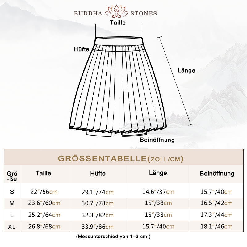 Buddha Stones Polokragen Kurzes Tanktop Tennisröcke Faltenshorts mit Tasche Sport Yoga Outfits - image 4