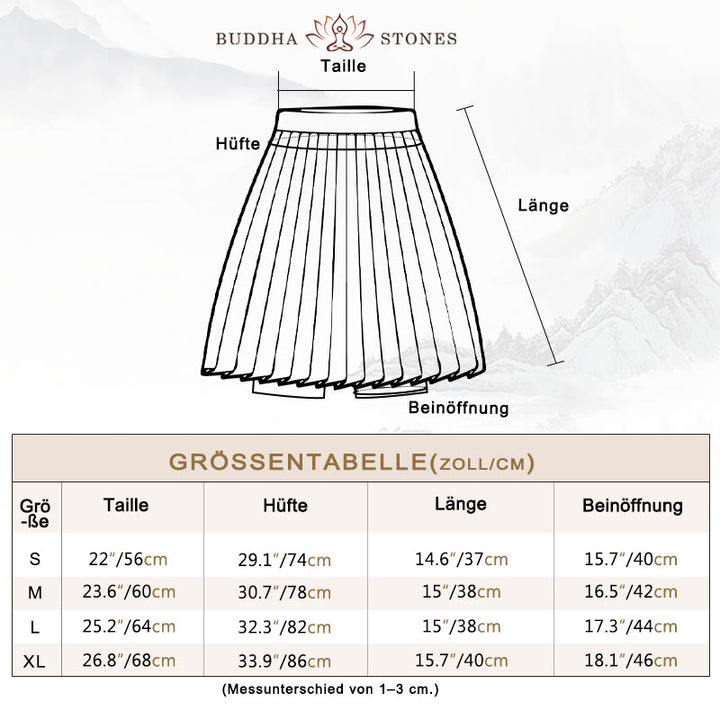 Buddha Stones Polokragen Kurzes Tanktop Tennisröcke Faltenshorts mit Tasche Sport Yoga Outfits - image 4