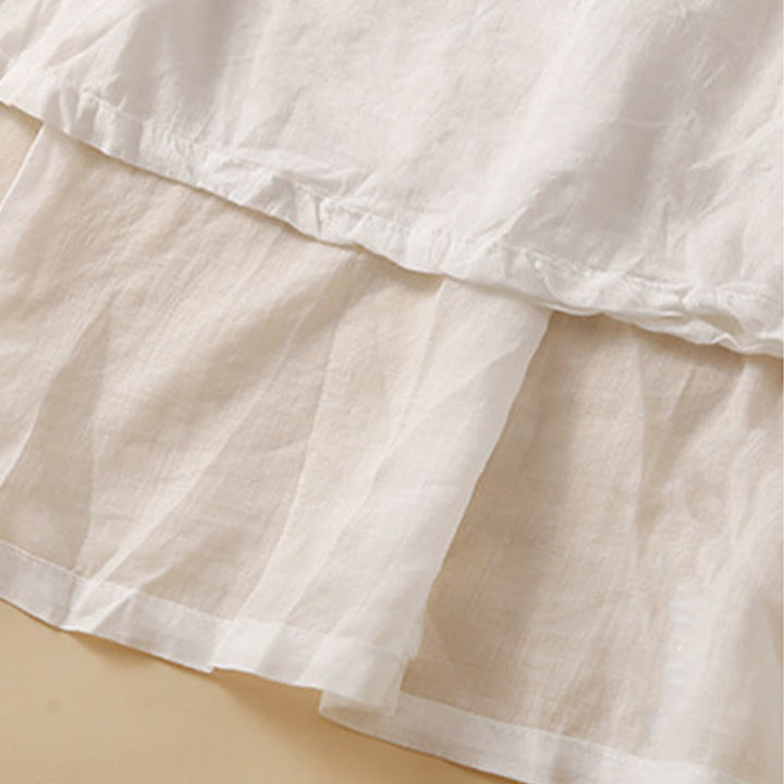 Buddha Stones Damenrock mit Schnürung, elastischer Taille und Taschen - image 15