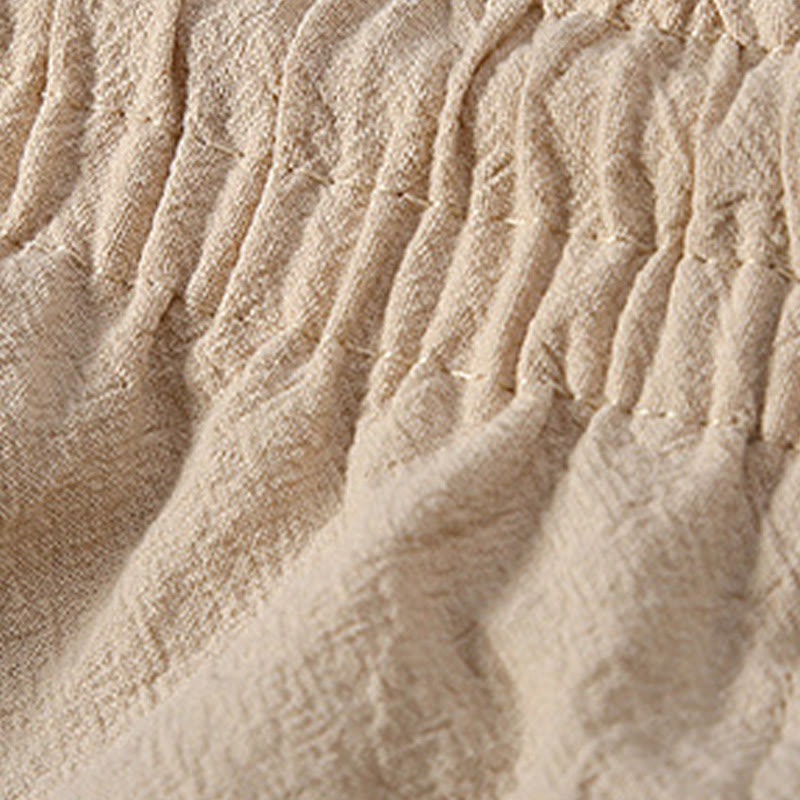 Buddha Stones 2-teiliger Tang-Anzug aus Baumwolle und Leinen mit Froschknöpfen, kurzärmelig, Hose, Kleidung für Herren - image 11