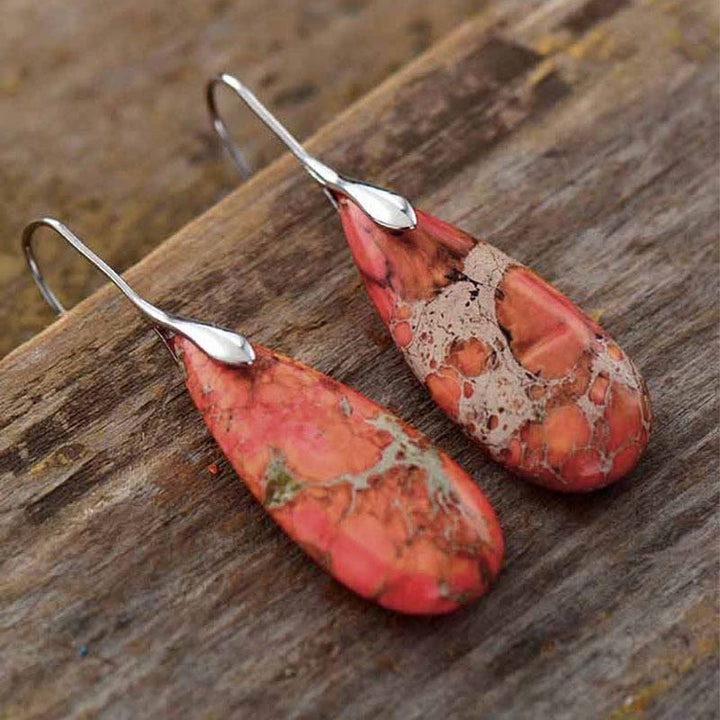 Kaiserstein-Heilkristall-Ohrringe