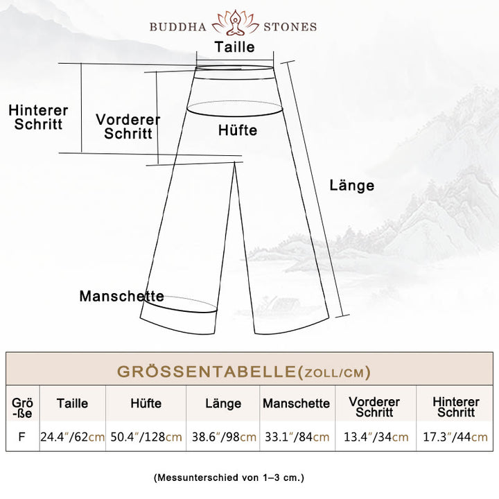 Buddha Stones Ärmelloses Camisole-Midikleid mit Froschknöpfen, Hose aus Ramie-Leinen mit weitem Bein und Taschen - image 38