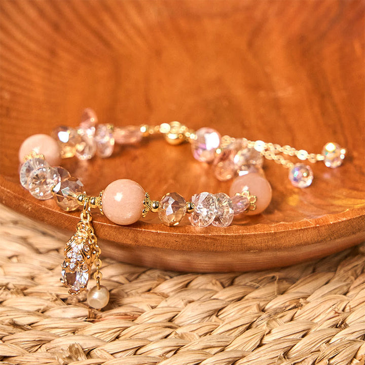 Buddha Stones Natürlicher Sonnenstein PiXiu Reichtumsarmband