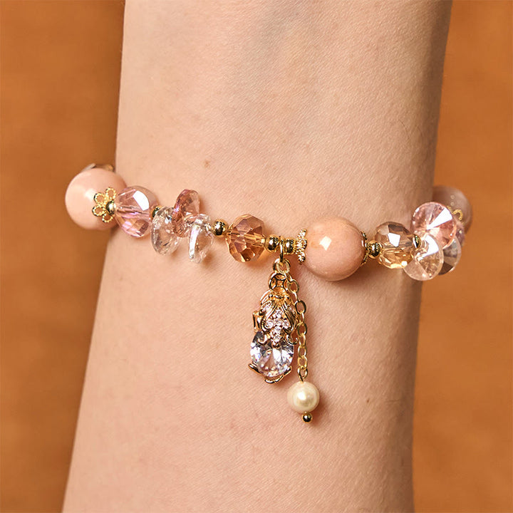 Buddha Stones Natürlicher Sonnenstein PiXiu Reichtumsarmband