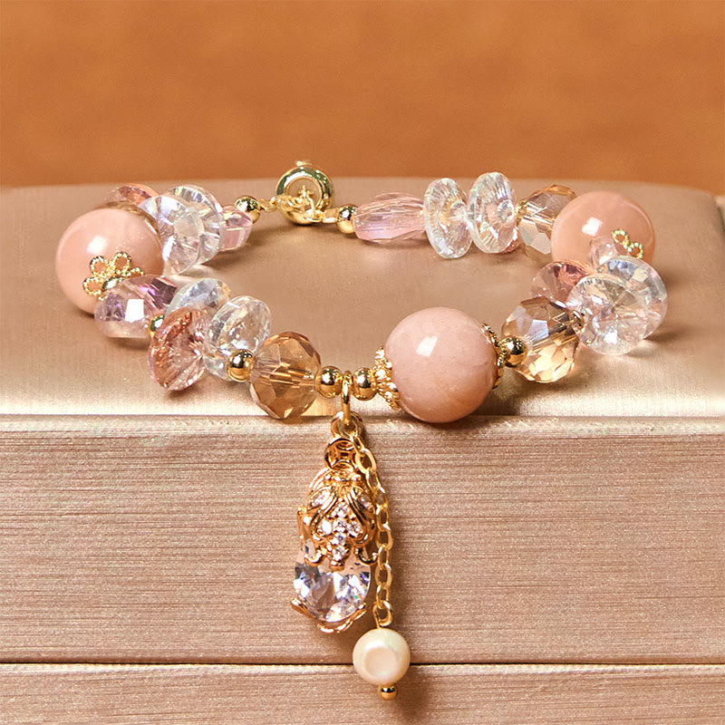 Buddha Stones Natürlicher Sonnenstein PiXiu Reichtumsarmband