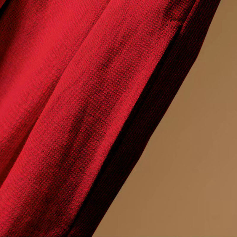 Buddha Stones Sommer Casual Pure Color 7-8 Länge Baumwolle Leinen Damen Weite Beinhose - image 16