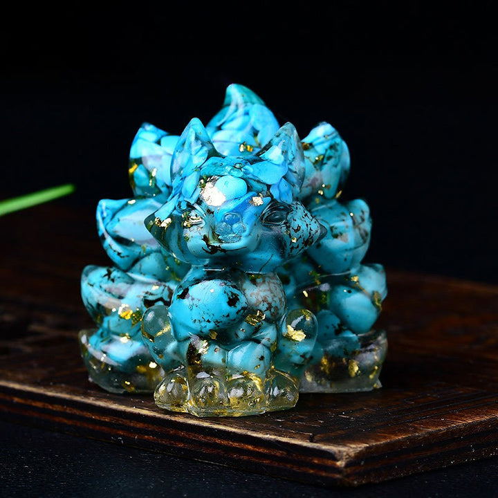 Buddha Stones, natürliche verschiedene Kristalle, Erdbeerquarz, Amethyst, neunschwänziger Fuchs, Schutz, Heimdekoration