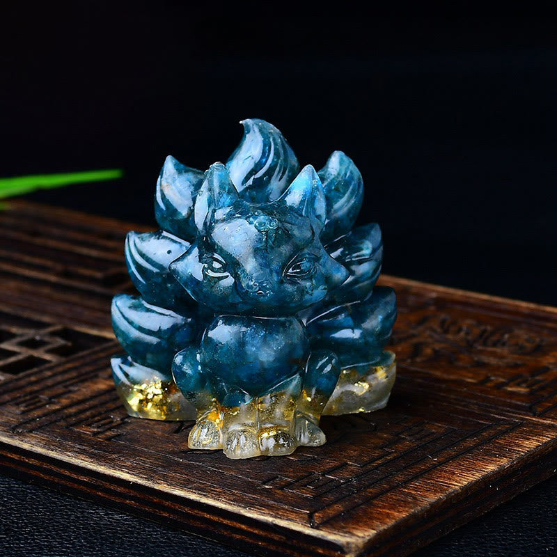 Buddha Stones, natürliche verschiedene Kristalle, Erdbeerquarz, Amethyst, neunschwänziger Fuchs, Schutz, Heimdekoration