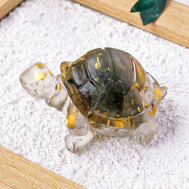 Buddha Stones, verschiedene Steine, Citrin, Aventurin, Amethyst, Mini-Schildkröte, Wohlstand, Heimdekoration