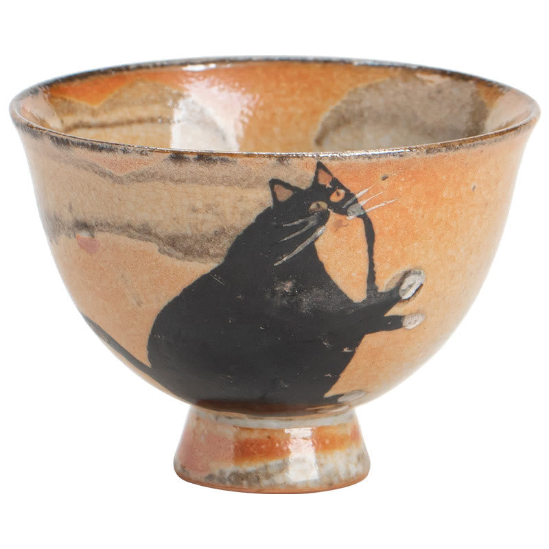 Buddha Stones Kleine süße Katzen-Teetasse, Kung-Fu-Teetasse, 60 ml - image 4