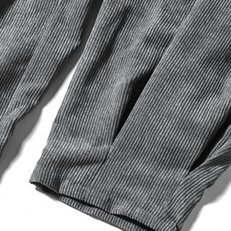 Buddha Stones Lässige, schlichte Baumwoll-Pumphose für Herren mit Taschen - image 24