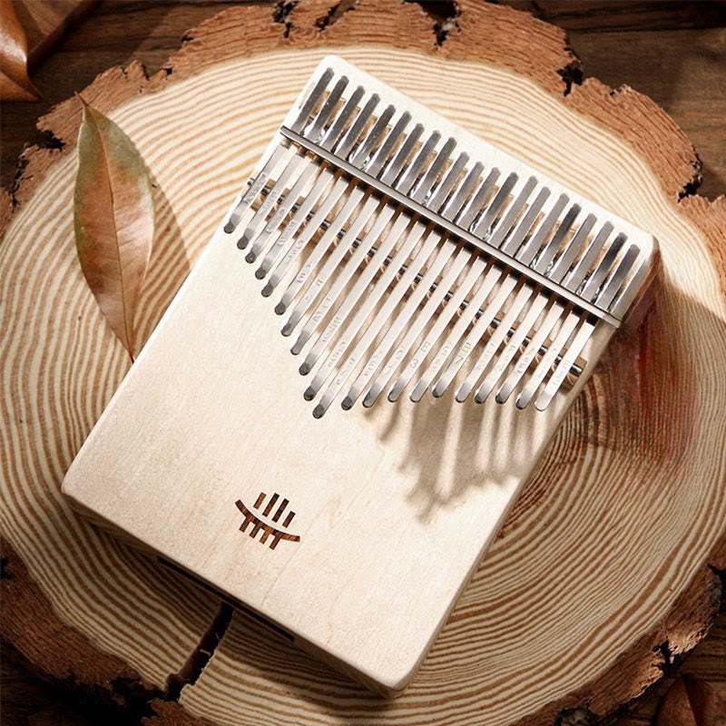 Buddha Stones Kalimba Daumenklavier mit 21 Tasten, Akazien-, Ahorn- und Sapele-Holz, tragbares Fingerklavier
