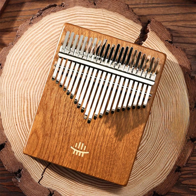 Buddha Stones Kalimba Daumenklavier mit 21 Tasten, Akazien-, Ahorn- und Sapele-Holz, tragbares Fingerklavier