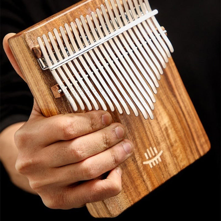 Buddha Stones Kalimba Daumenklavier mit 21 Tasten, Akazien-, Ahorn- und Sapele-Holz, tragbares Fingerklavier