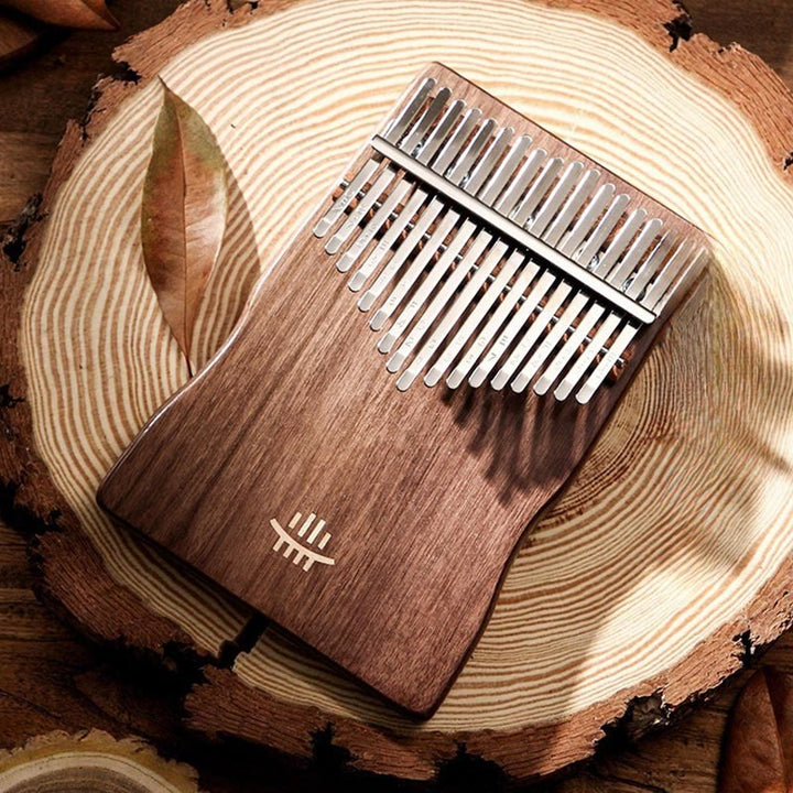 Buddha Stones Kalimba Daumenklavier mit 17 Tasten, Ahorn, Akazie, Sapeli-Holz, tragbares Fingerklavier
