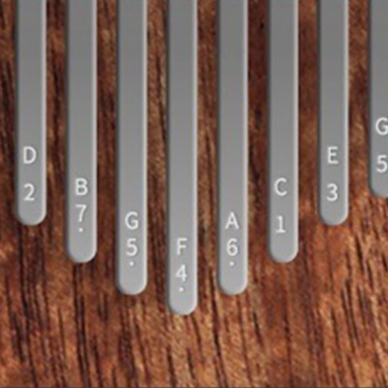 Buddha Stones Kalimba Daumenklavier mit 17 Tasten, Ahorn, Akazie, Sapeli-Holz, tragbares Fingerklavier