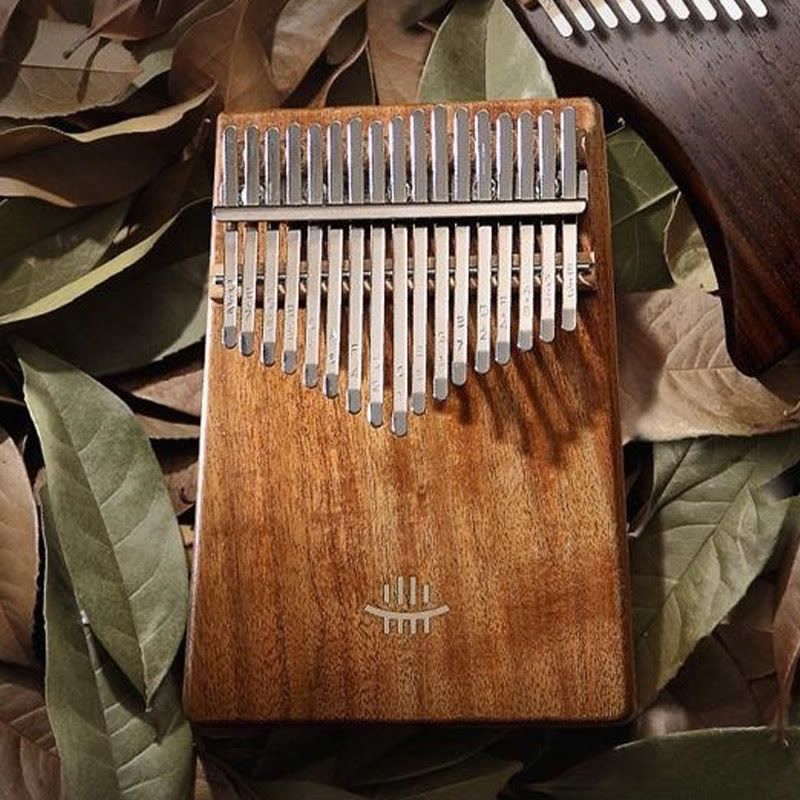 Buddha Stones Kalimba Daumenklavier mit 17 Tasten, Ahorn, Akazie, Sapeli-Holz, tragbares Fingerklavier