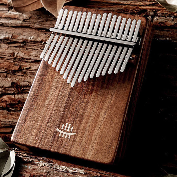 Buddha Stones Kalimba Daumenklavier mit 21 Tasten, Walnussholz, tragbares Fingerklavier
