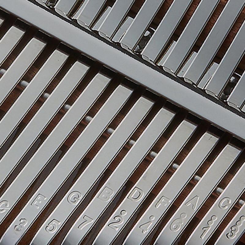 Buddha Stones Kalimba Daumenklavier mit 21 Tasten, Walnussholz, tragbares Fingerklavier