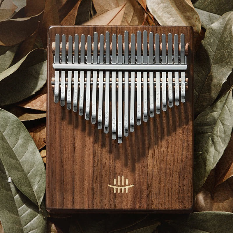Buddha Stones Kalimba Daumenklavier mit 21 Tasten, Walnussholz, tragbares Fingerklavier