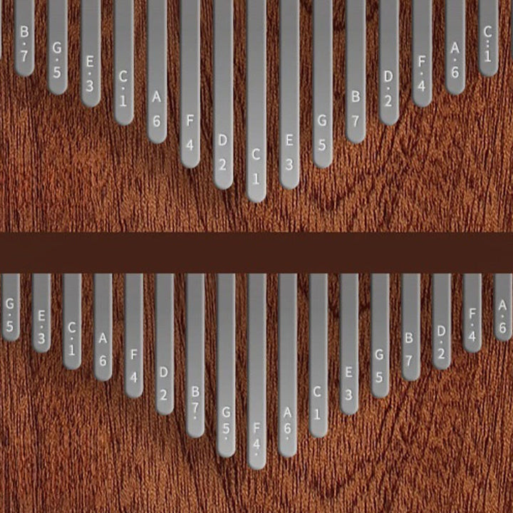 Buddha Stones 21 Tasten Kalimba Daumenklavier Gelbes Sandelholz Retro Tragbares Fingerklavier