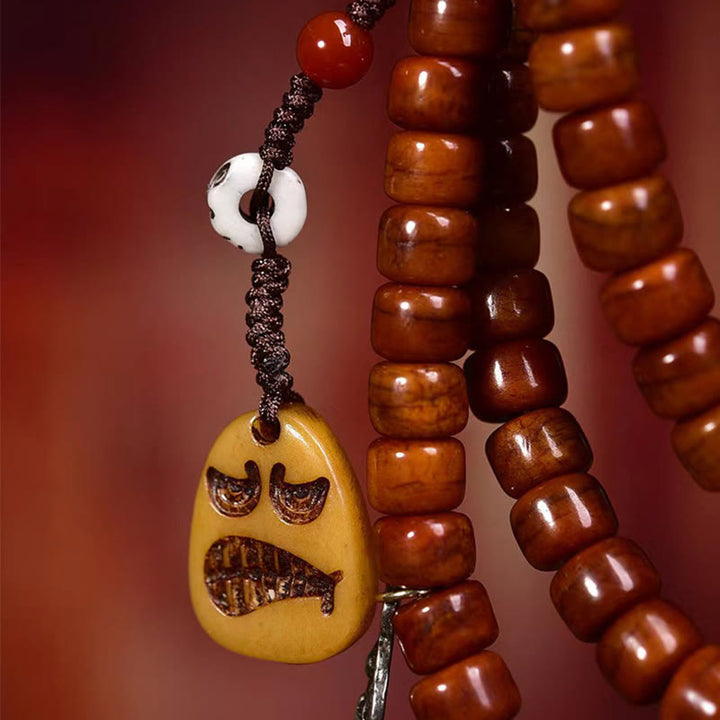 Buddha Stones Tibet 108 Perlen Knochen Perlen Dzi Perle Stärke Mala