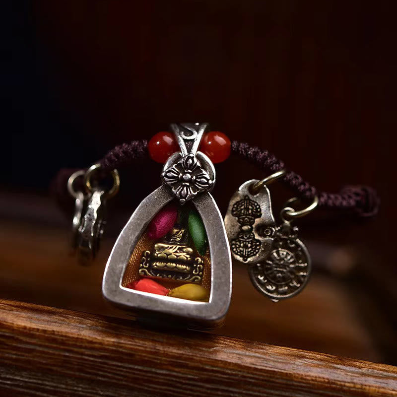 Buddha Stones, tibetische Medizin, Buddha, Mitgefühl, geflochtenes Seil, Halskettenanhänger - image 5