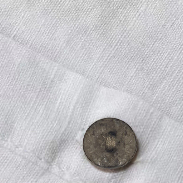 Buddha Stones Solid Buttons Langarm Damenhemd mit Taschen - image 3