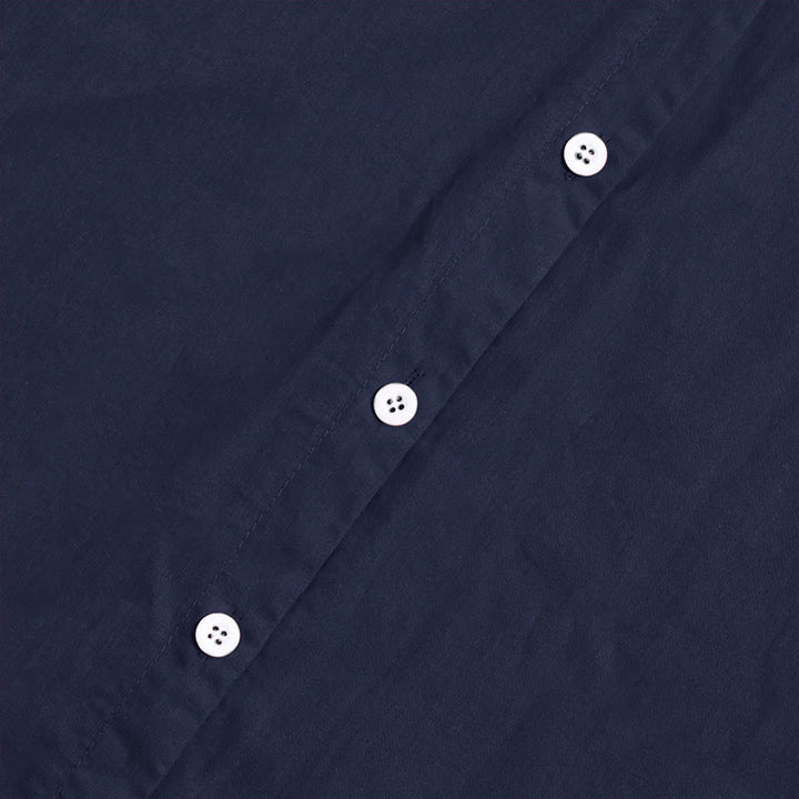 Buddha Stones Sommer Casual Plain Breasted Reversed Collar Kurzarm Damen Baumwolle Leinen Hemd - image 3