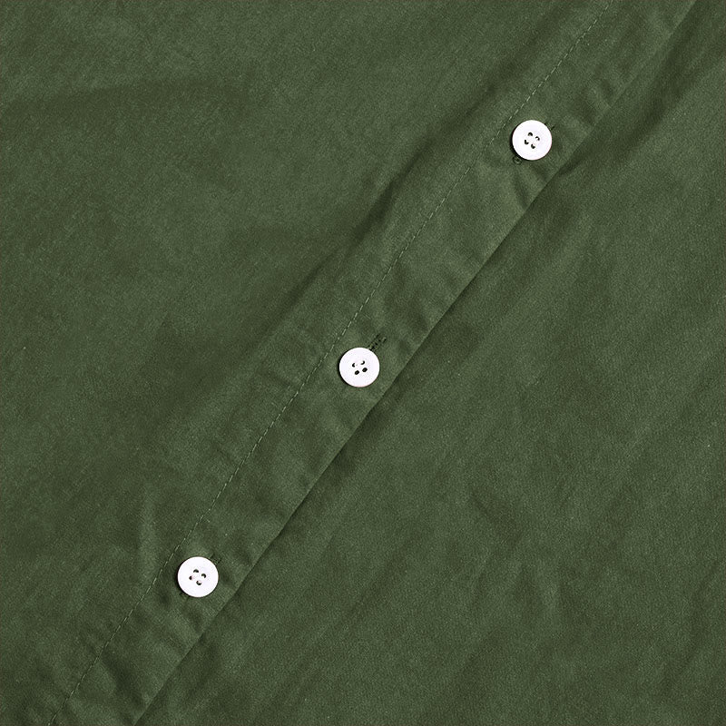 Buddha Stones Sommer Casual Plain Breasted Reversed Collar Kurzarm Damen Baumwolle Leinen Hemd - image 21