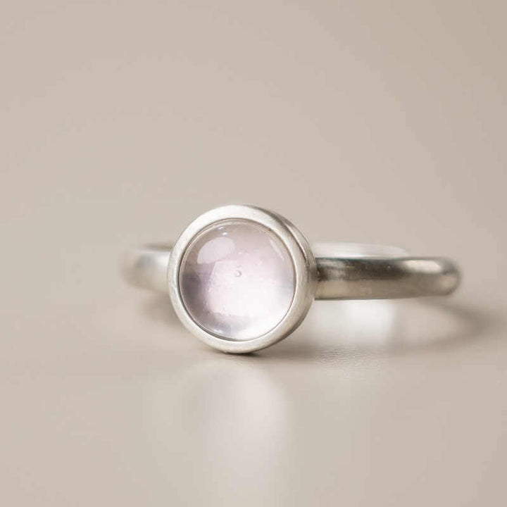 Buddha Stones Natürlicher 925 Sterling Silber Rosa Kristall Verstellbarer Wärmering