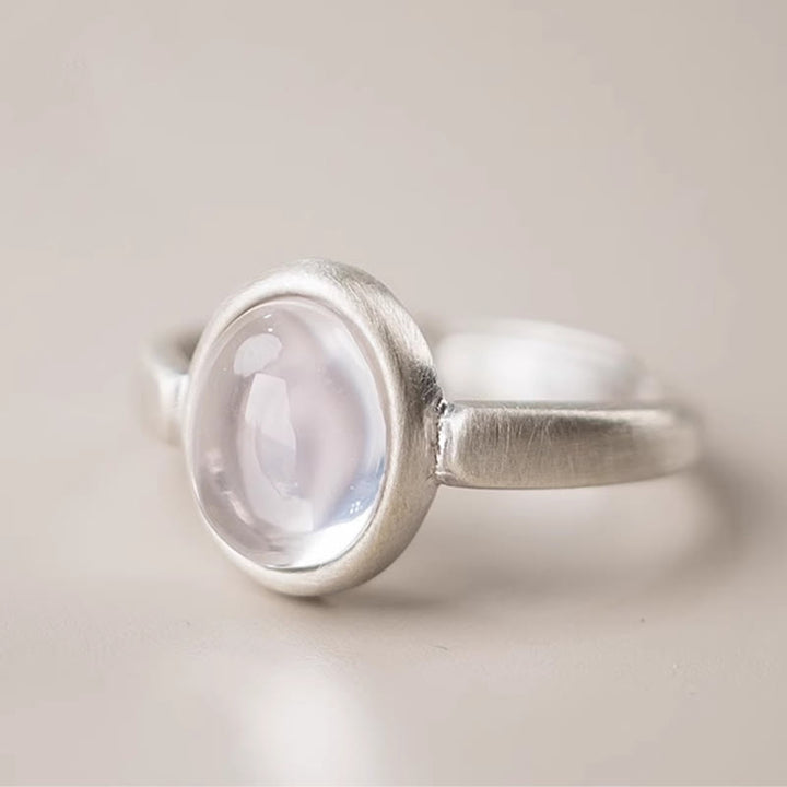 Buddha Stones Natürlicher 925 Sterling Silber Rosa Kristall Verstellbarer Wärmering