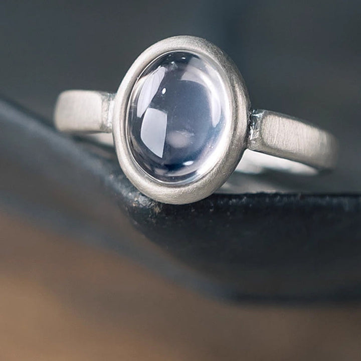 Buddha Stones Natürlicher 925 Sterling Silber Rosa Kristall Verstellbarer Wärmering