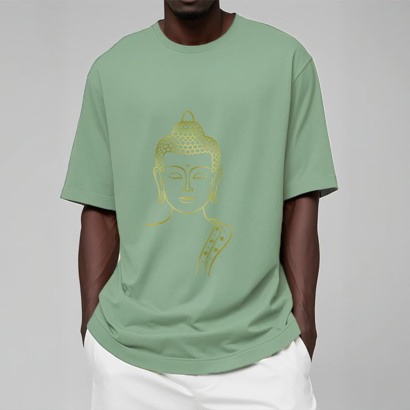 Buddha Stones Golden Buddha In Tiefe Meditation T T-shirt - image 16