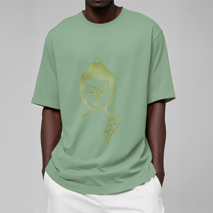 Buddha Stones Golden Buddha In Tiefe Meditation T T-shirt - image 16