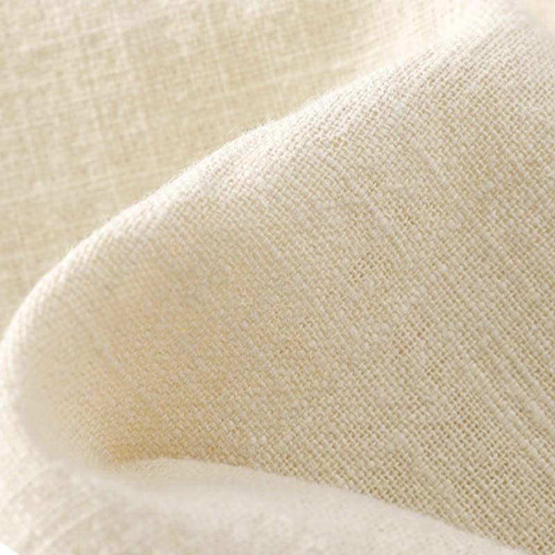 Buddha Stones Herren-Jacke mit Knopf, Ramie-Leinen, Baumwollfleece, gefüttert, mit Taschen - image 33