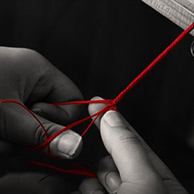 Buddha Stones 999 Gold Glücksschutz Koi Fisch Handgefertigtes geflochtenes Schnurarmband - image 18