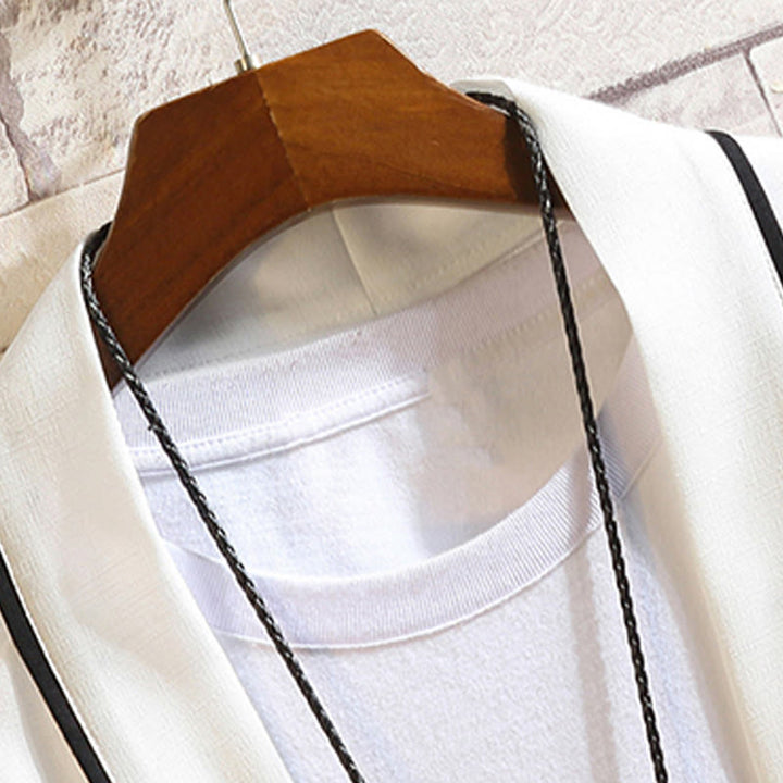 Buddha Stones -Stickerei, Drache, Phönix, Glücksbringer, Wolken, Wellen, Blätter, Kraniche, offene Vorderseite, Jacke, Herren-Kimono - image 25