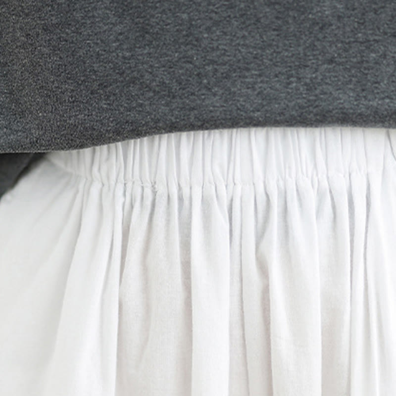 Buddha Stones Commute Summer Plain Damen Baumwoll-Pumphose mit Taschen - image 12