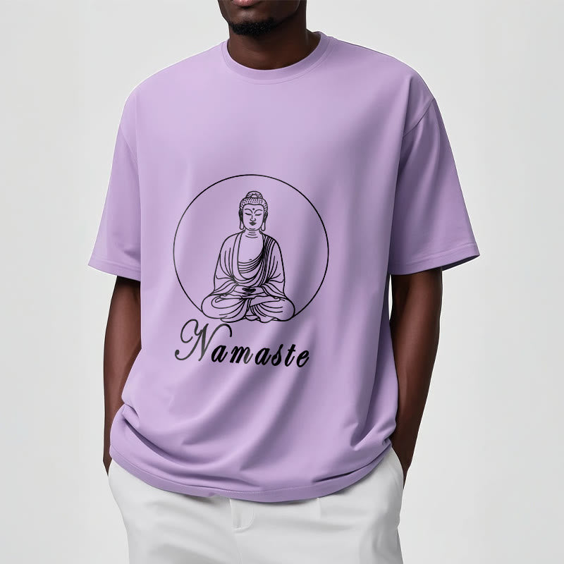 Buddha Stones NAMASTE Buddha Meditierendes T-Shirt - image 18