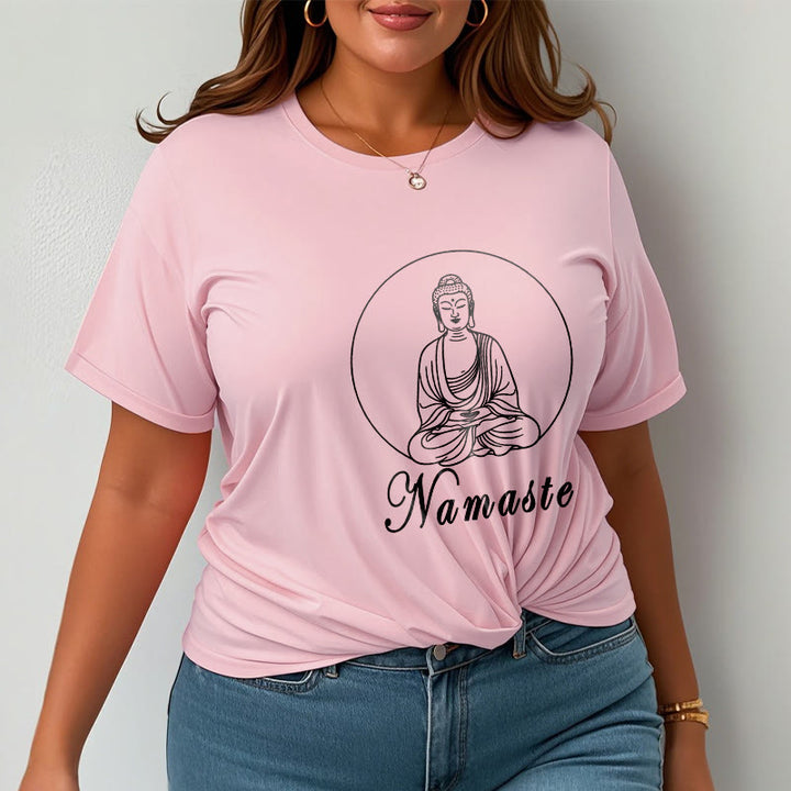 Buddha Stones NAMASTE Buddha Meditierendes T-Shirt - image 14