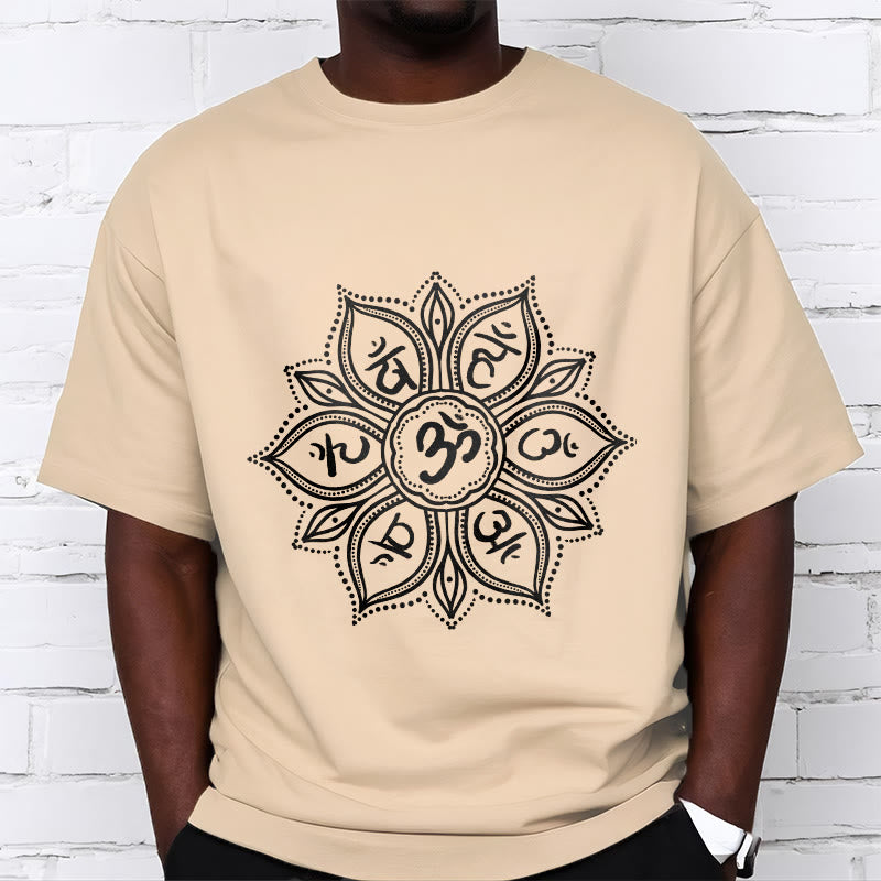Buddha Stones Mandala Flower Om Mani Padme Hum Mantra T-Shirt - image 12