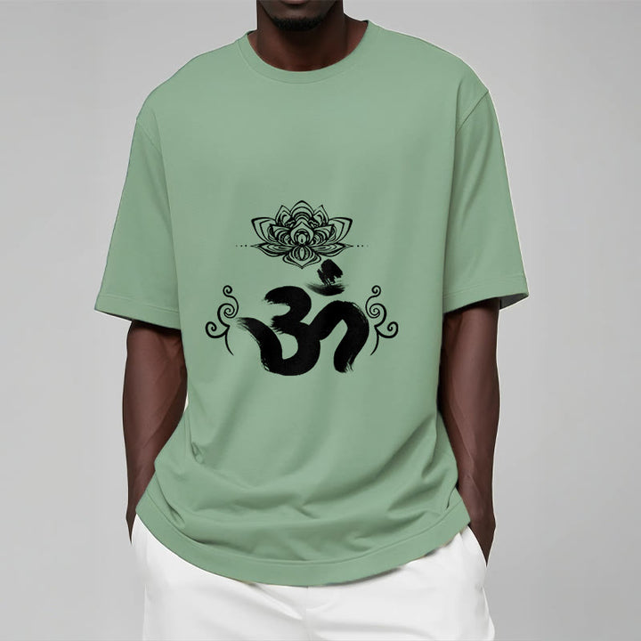 Buddha Stones Om Symbol Sanskrit Floral T T-shirt - image 20