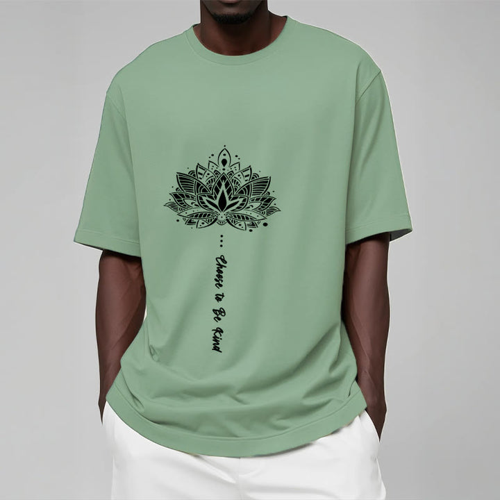 Buddha Stones Choose To Be Kind Geometrisches Blumen-T-Shirt - image 16