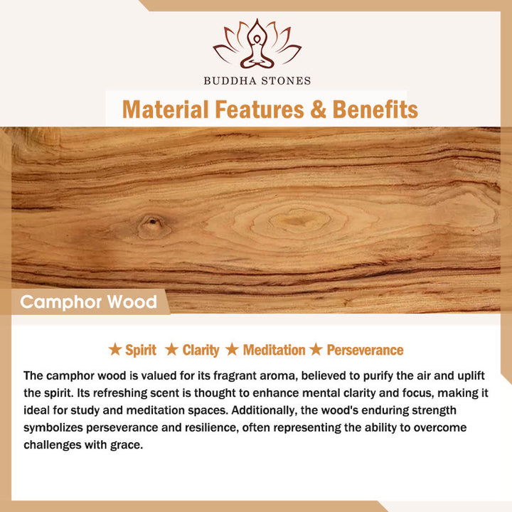 Buddha Stones, Kampferholz, Yin-Yang-Ochsengravur, Klarheit - image 6