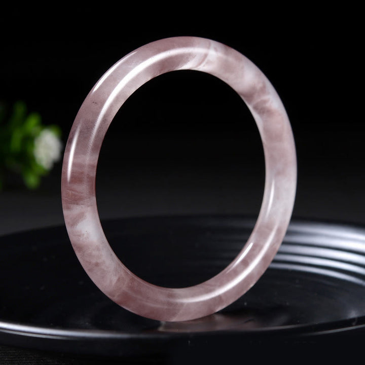 Buddha Stones Lila Jade Glück Schutz Armband Armreif